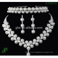 Dreiteilige Yiwu Hochzeit Perle Rhinestone Halskette